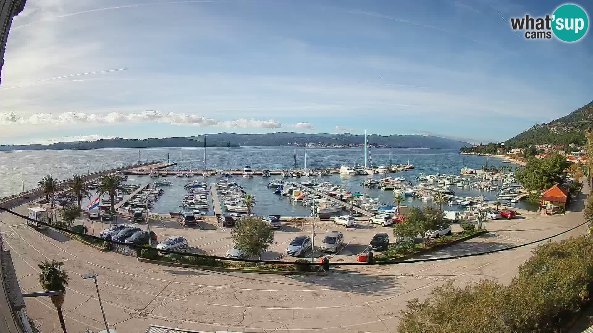 Webcam Orebić Riva – Ferry to Korčula Live