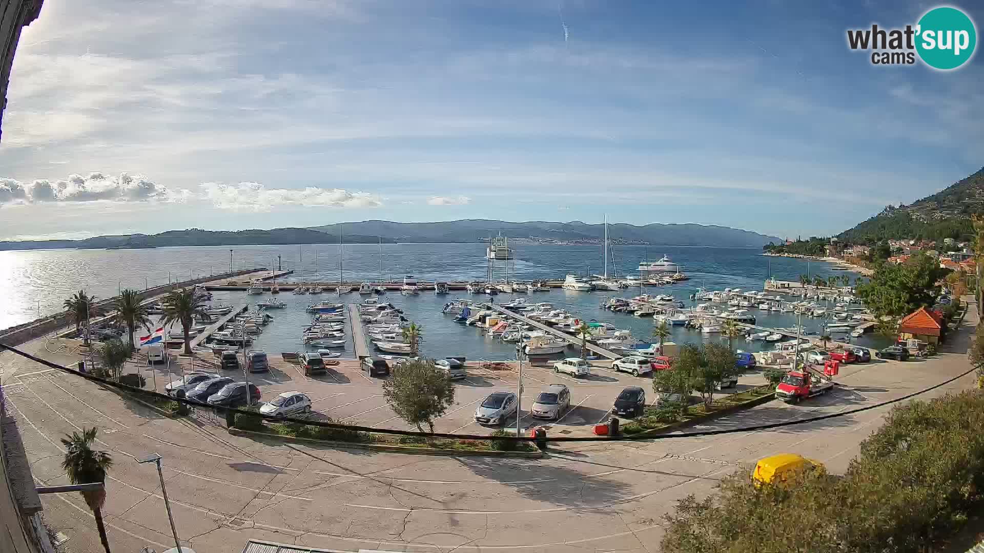 Webcam Orebić Riva – Ferry vers Korčula en direct