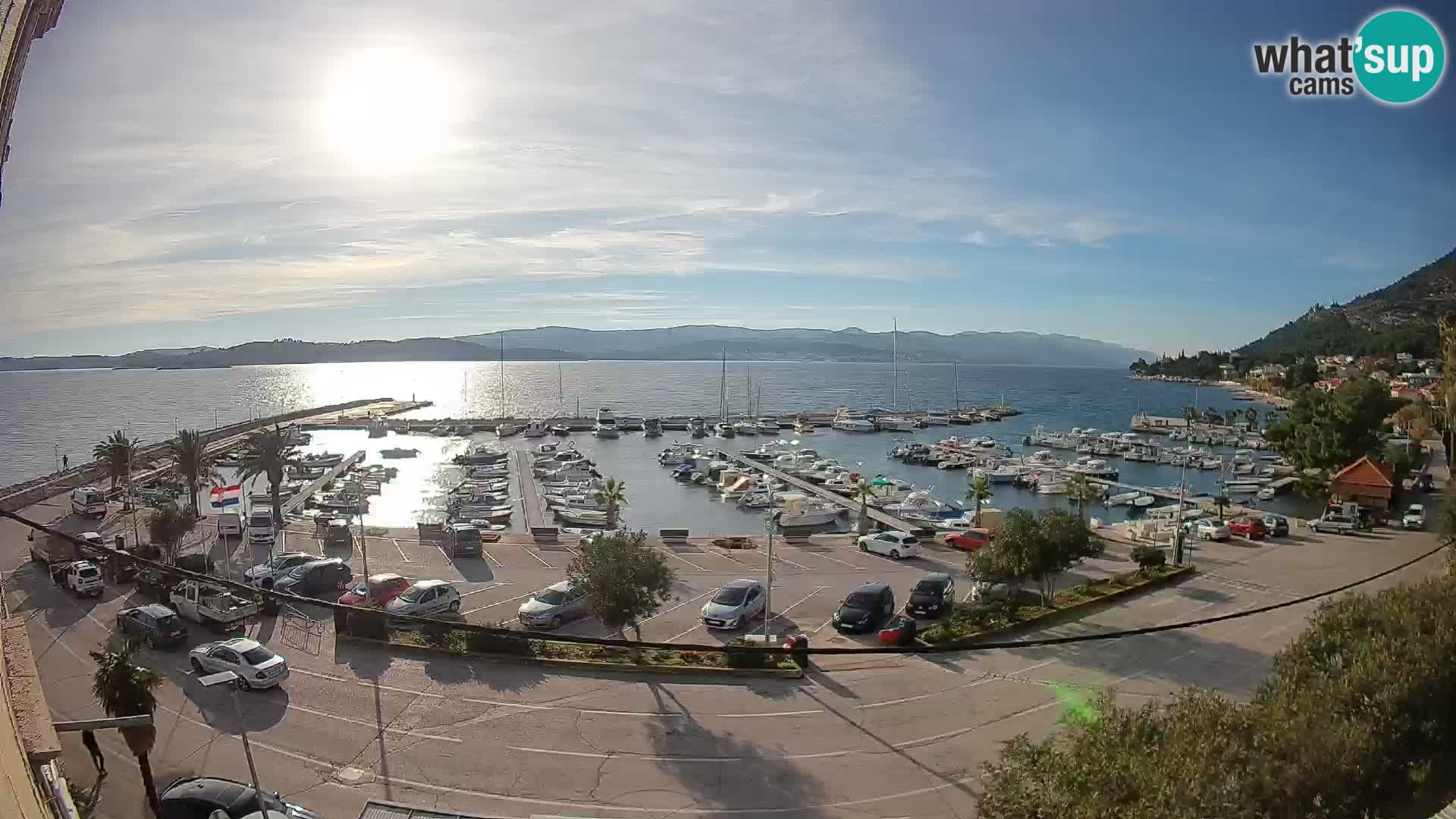 Web kamera Orebić Riva – Trajekt za Korčulu uživo