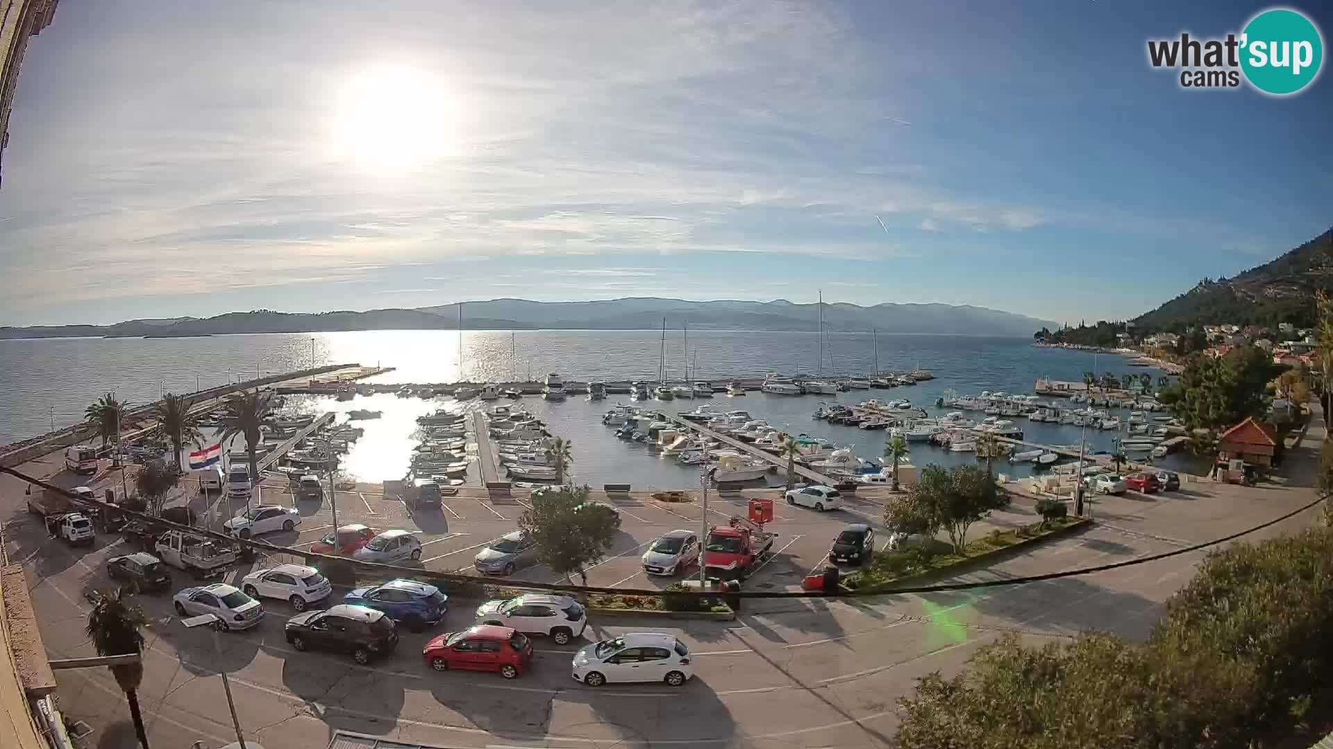 Web kamera Orebić Riva – Trajekt za Korčulu uživo