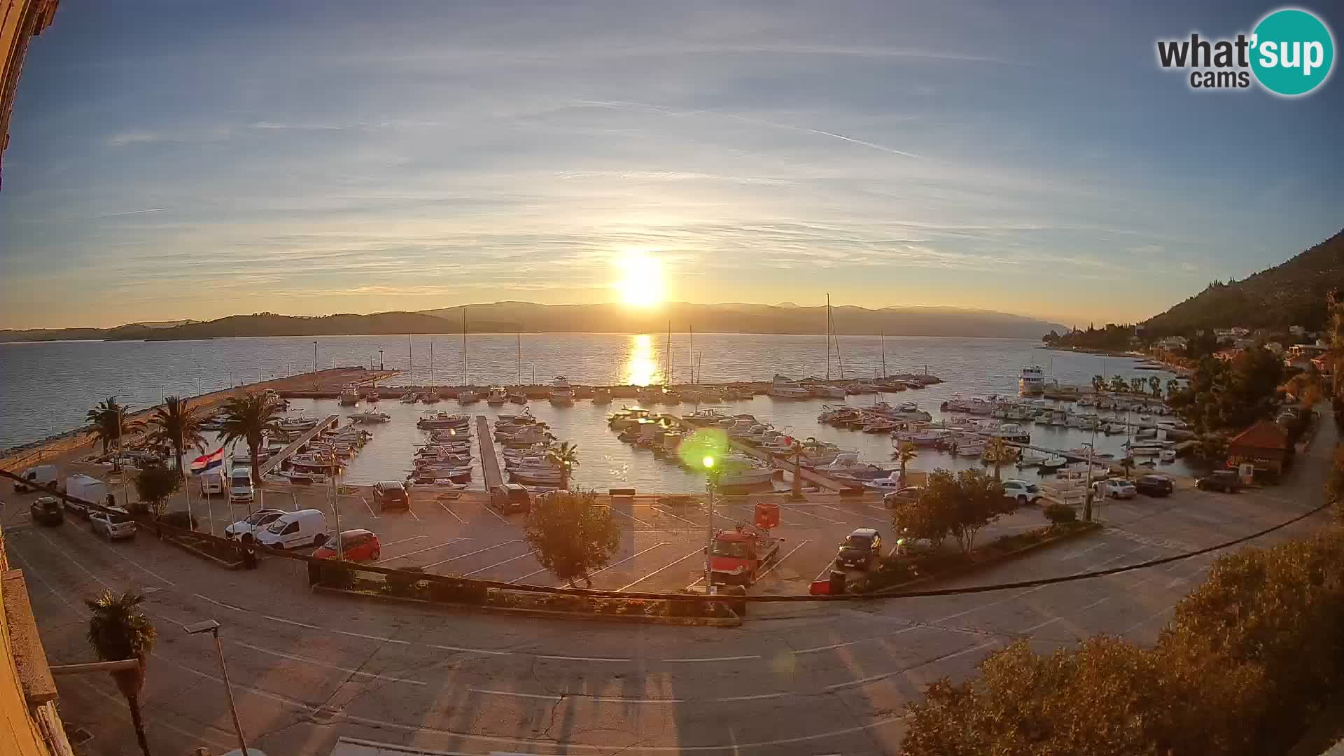 Webcam Orebić Riva – Ferry to Korčula Live