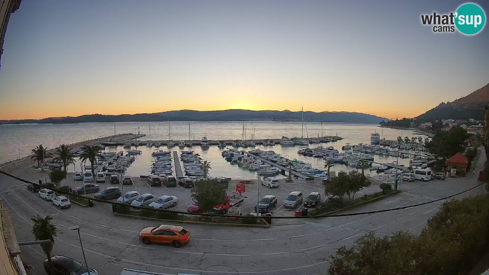 Webcam Orebić Riva – Ferry a Korčula en vivo
