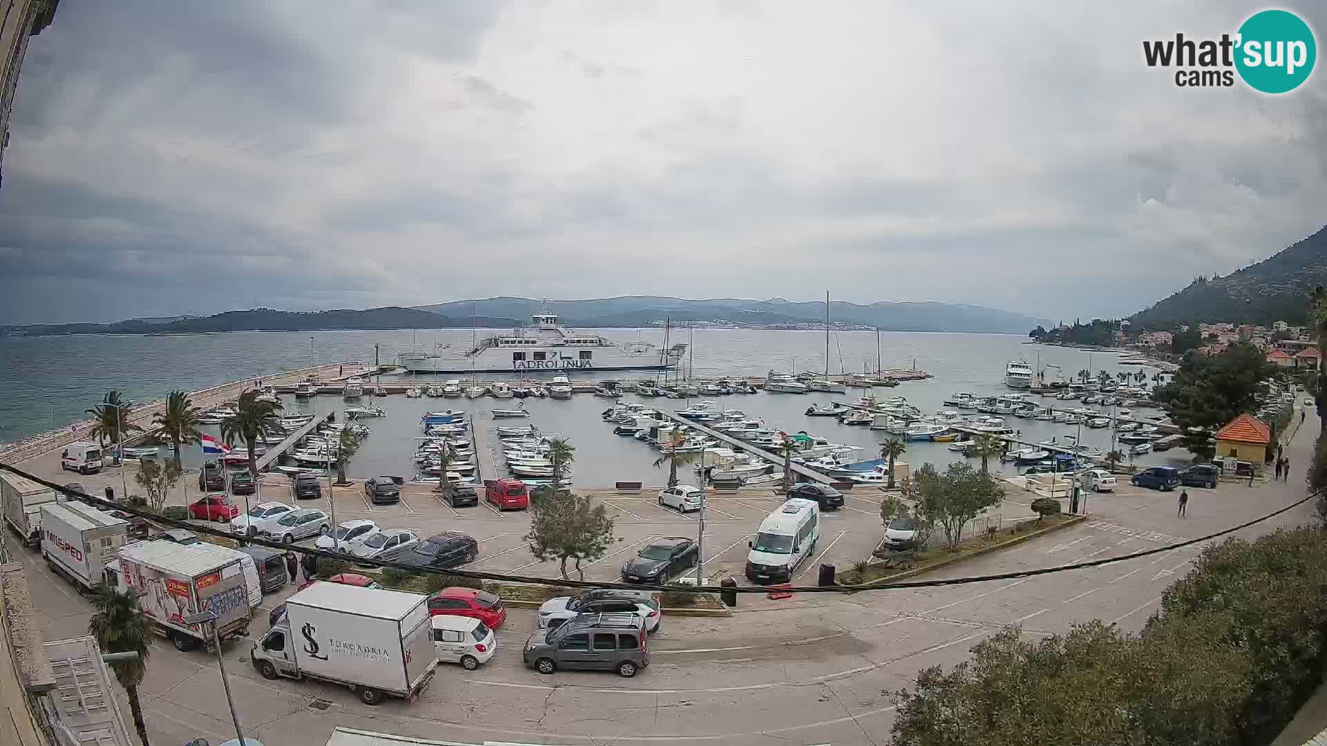Webcam Orebić Riva – Ferry to Korčula Live