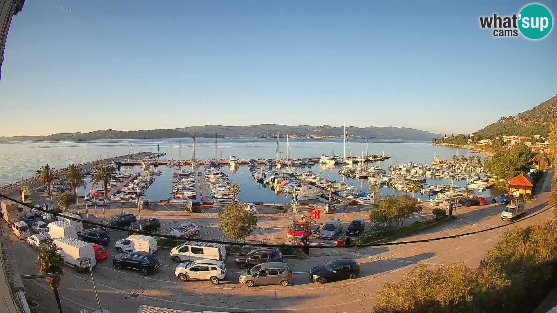 Webcam Orebić Riva – Ferry vers Korčula en direct