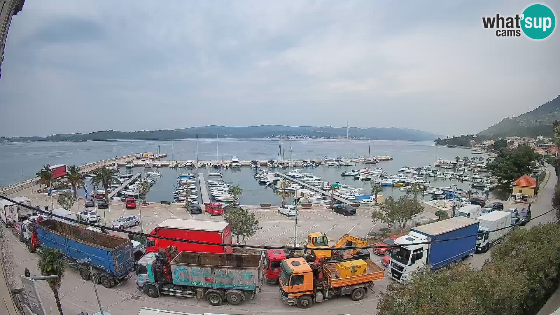 Spletna kamera Orebić Riva – Trajekt za Korčulo v živo