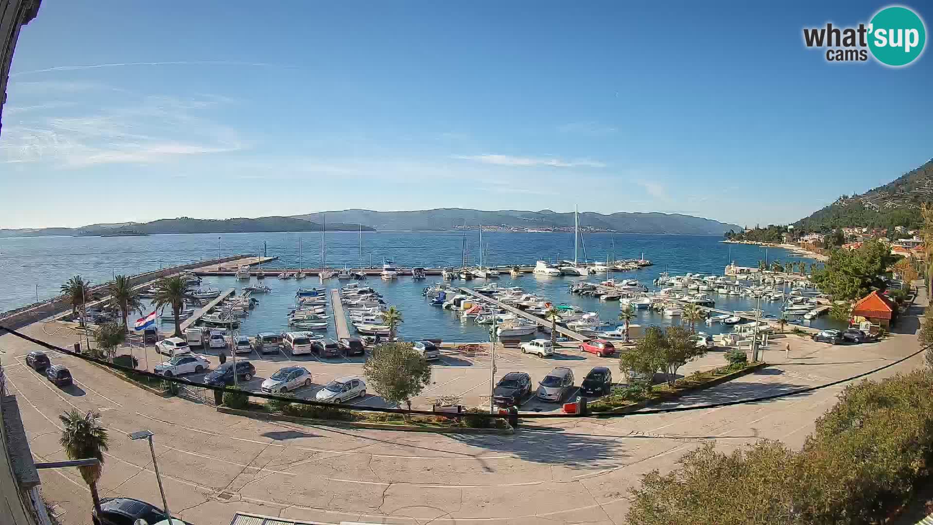 Webcam Orebić Riva – Ferry to Korčula Live