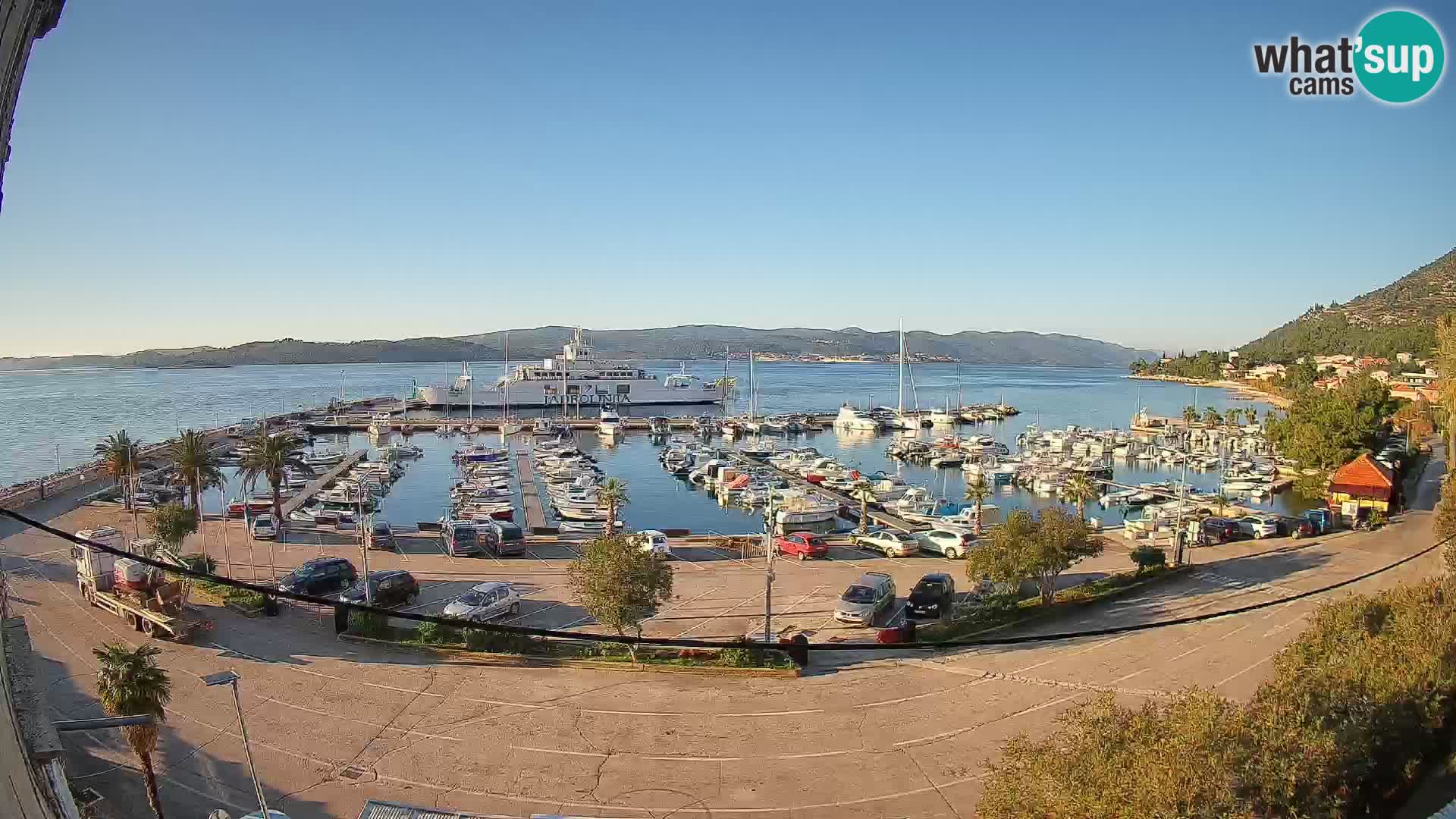 Webcam Orebić Riva – Ferry vers Korčula en direct