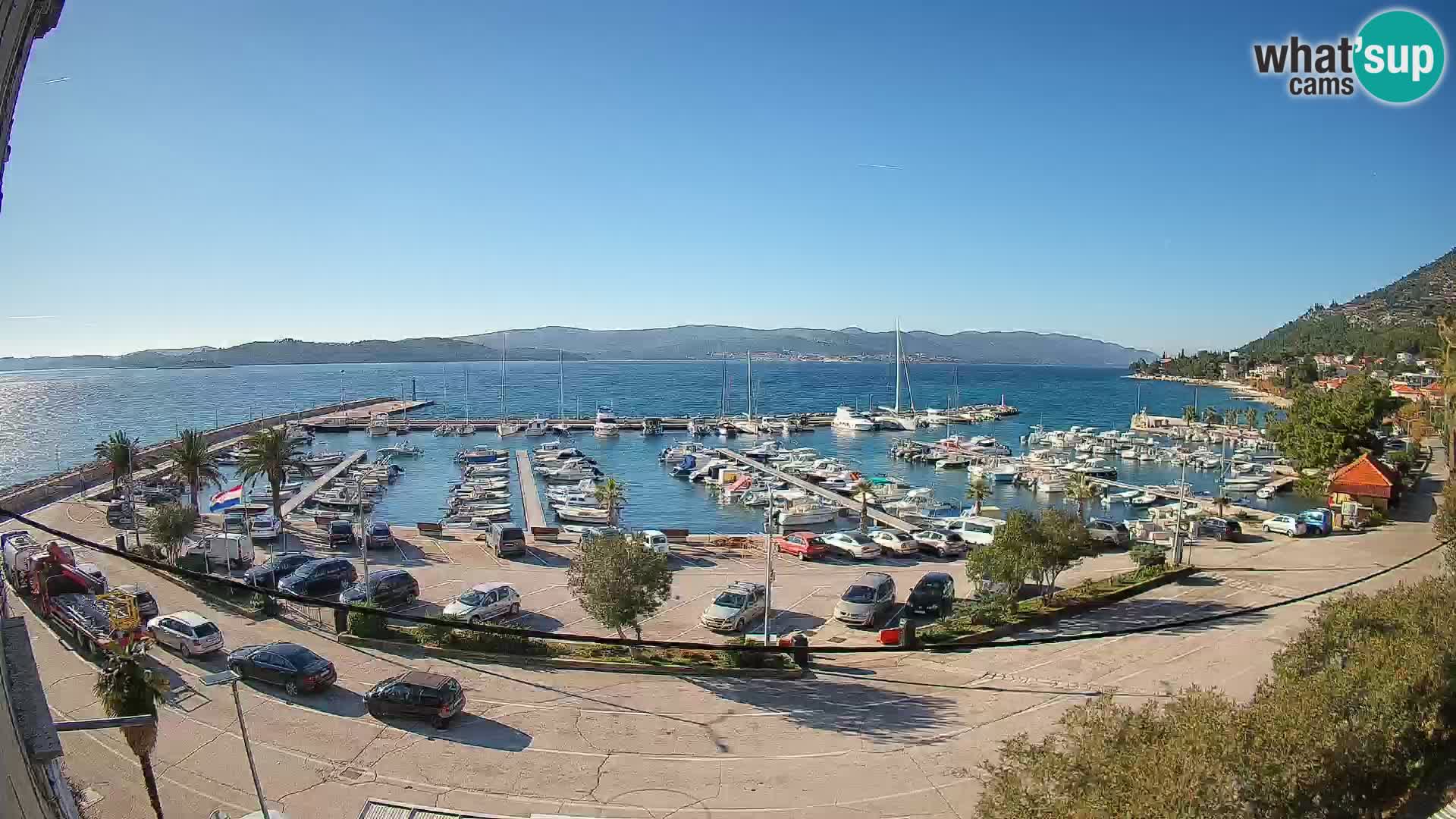 Webcam Orebić Riva – Ferry to Korčula Live