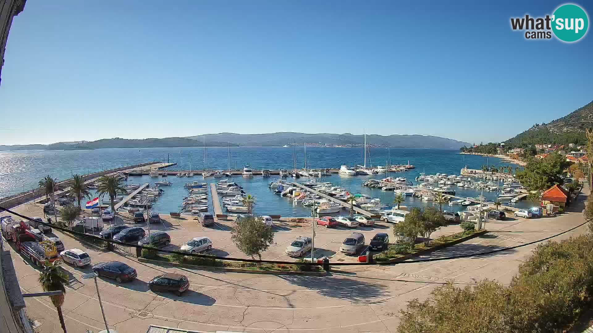 Webcam Orebić Riva – Ferry a Korčula en vivo
