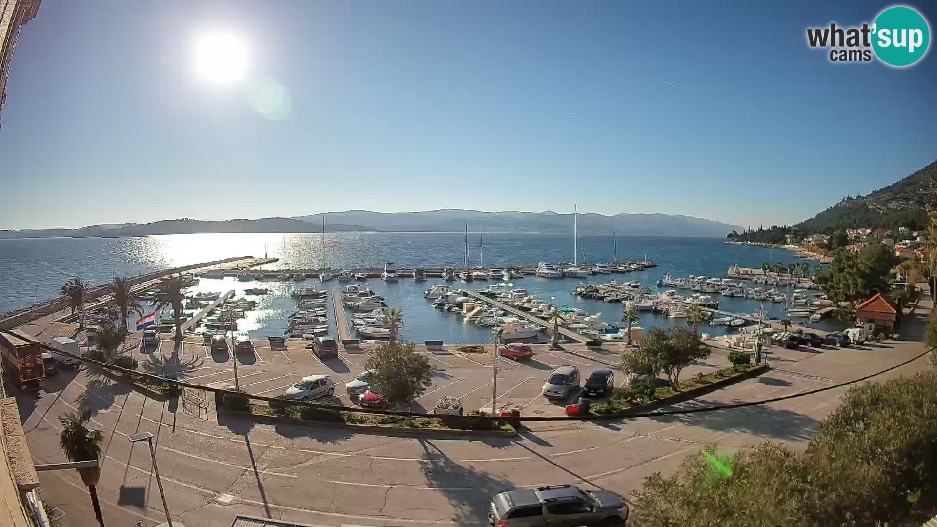 Webcam Orebić Riva – Ferry to Korčula Live