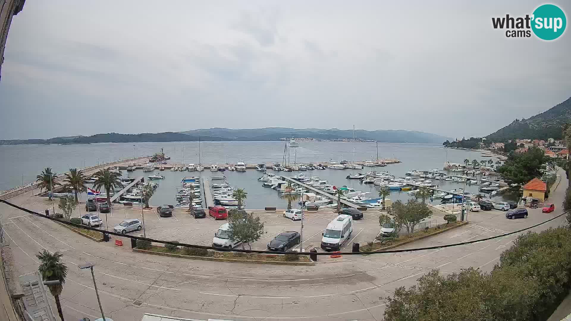 Webcam Orebić Riva – Ferry vers Korčula en direct