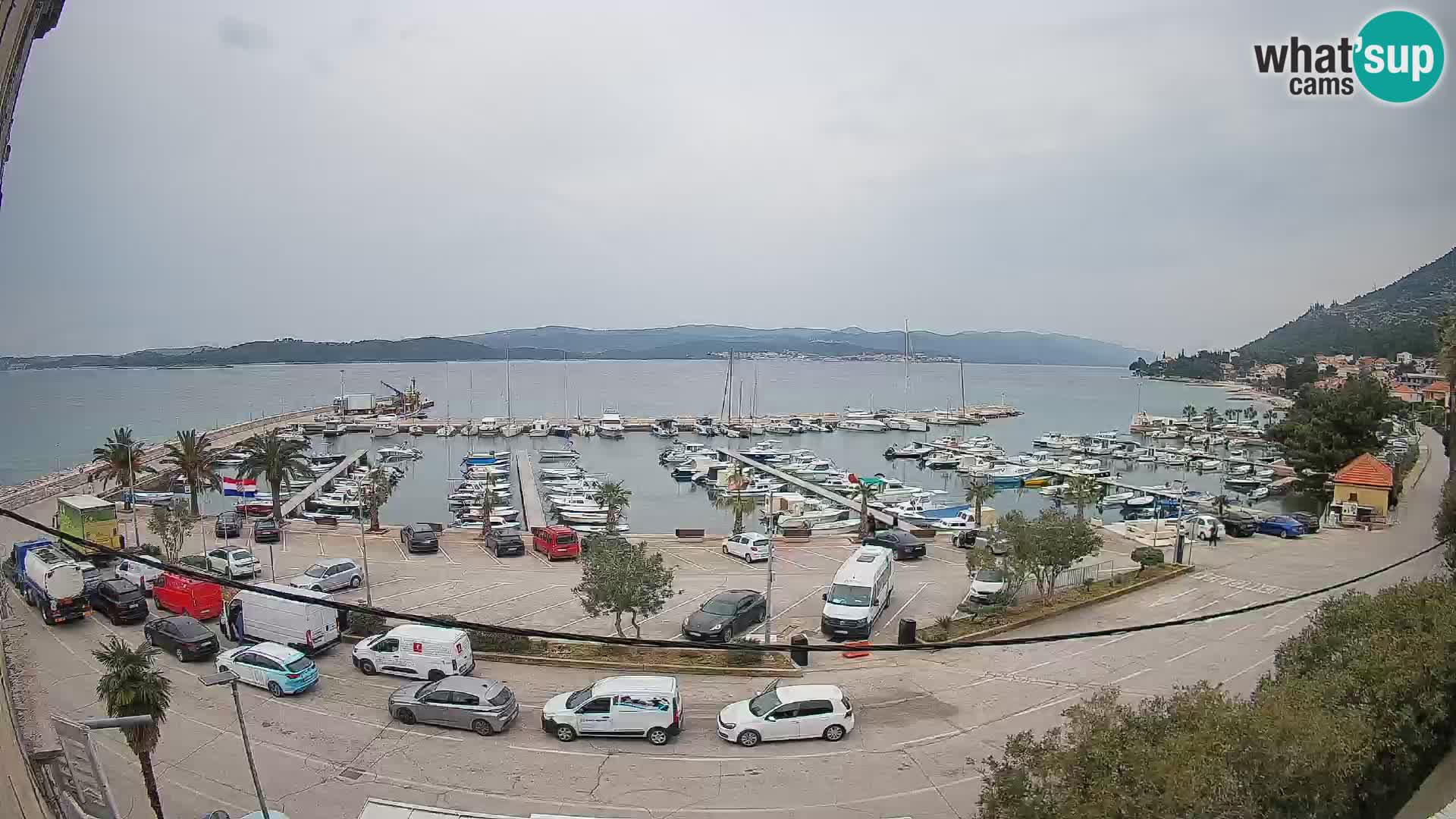 Webcam Orebić Riva – Ferry a Korčula en vivo