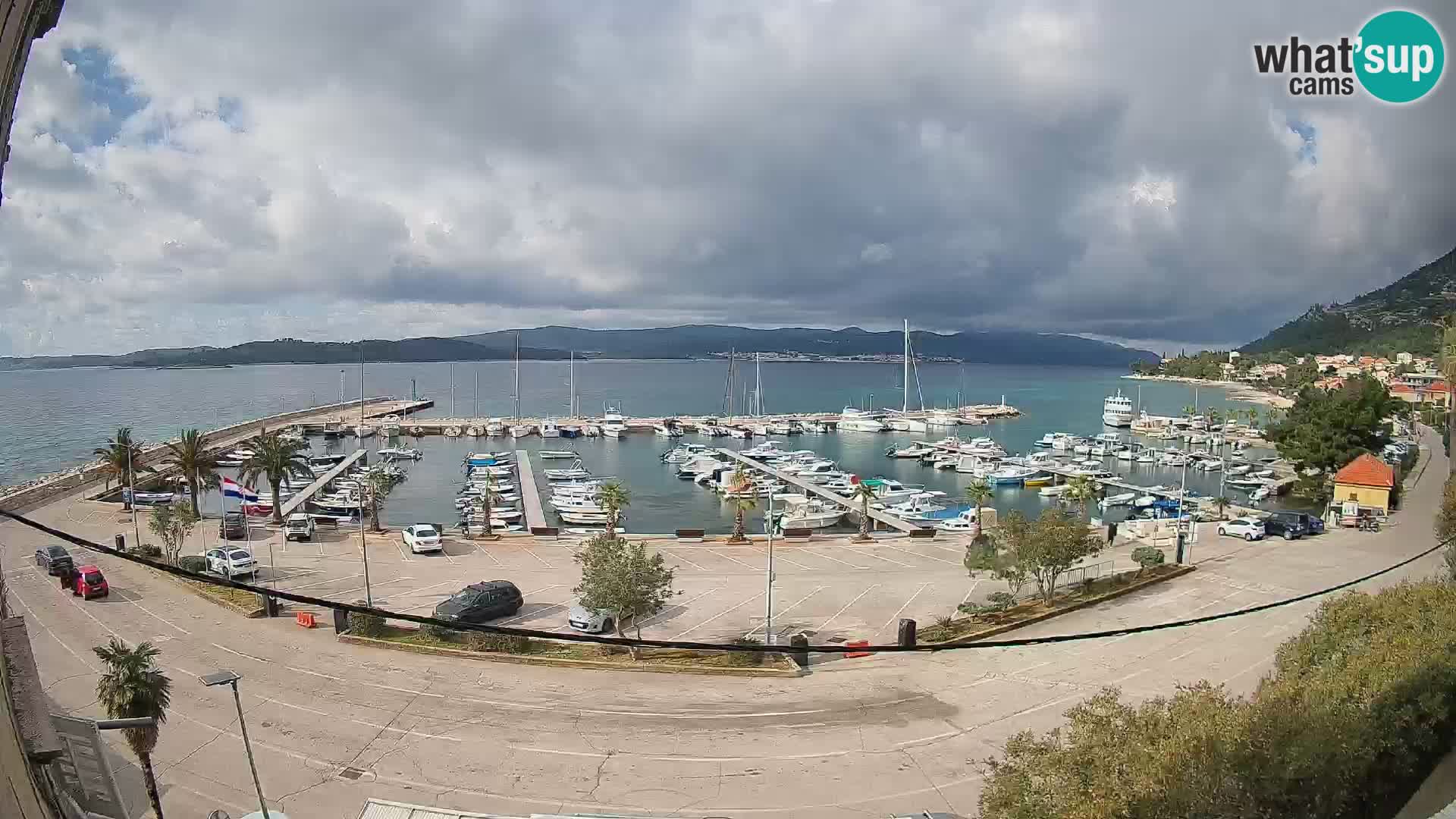 Webcam Orebić Riva – Ferry a Korčula en vivo
