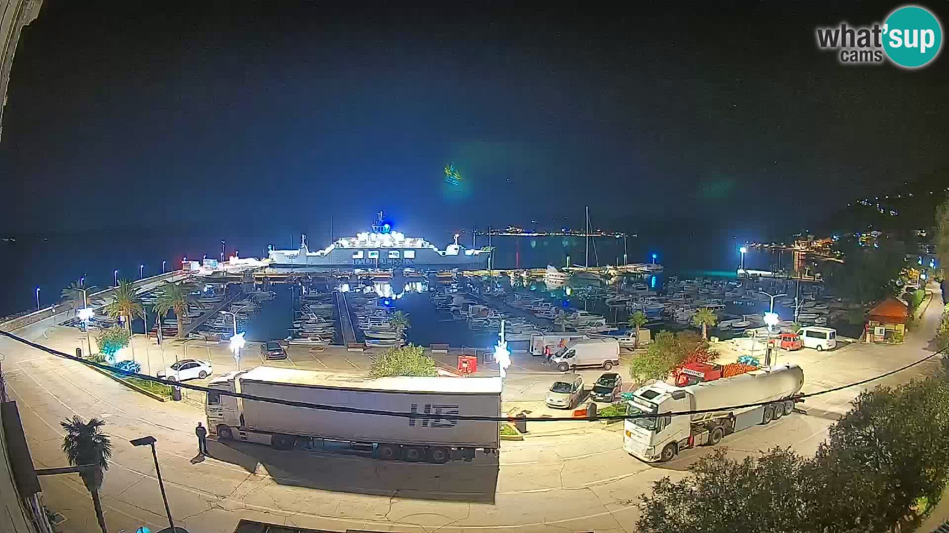 Webcam Orebić Uferpromenade – Fähre nach Korčula Live