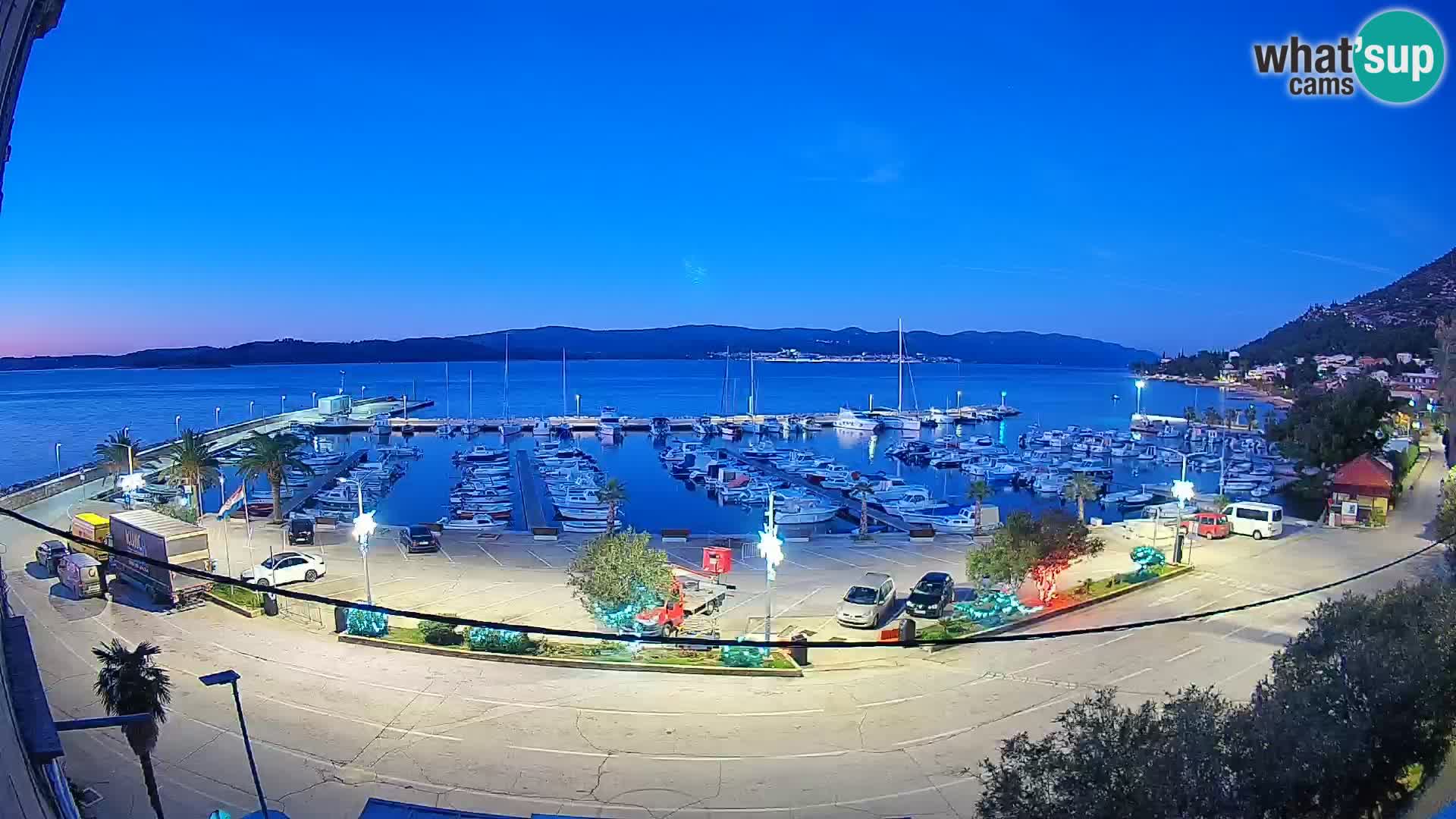 Webcam Orebić Uferpromenade – Fähre nach Korčula Live