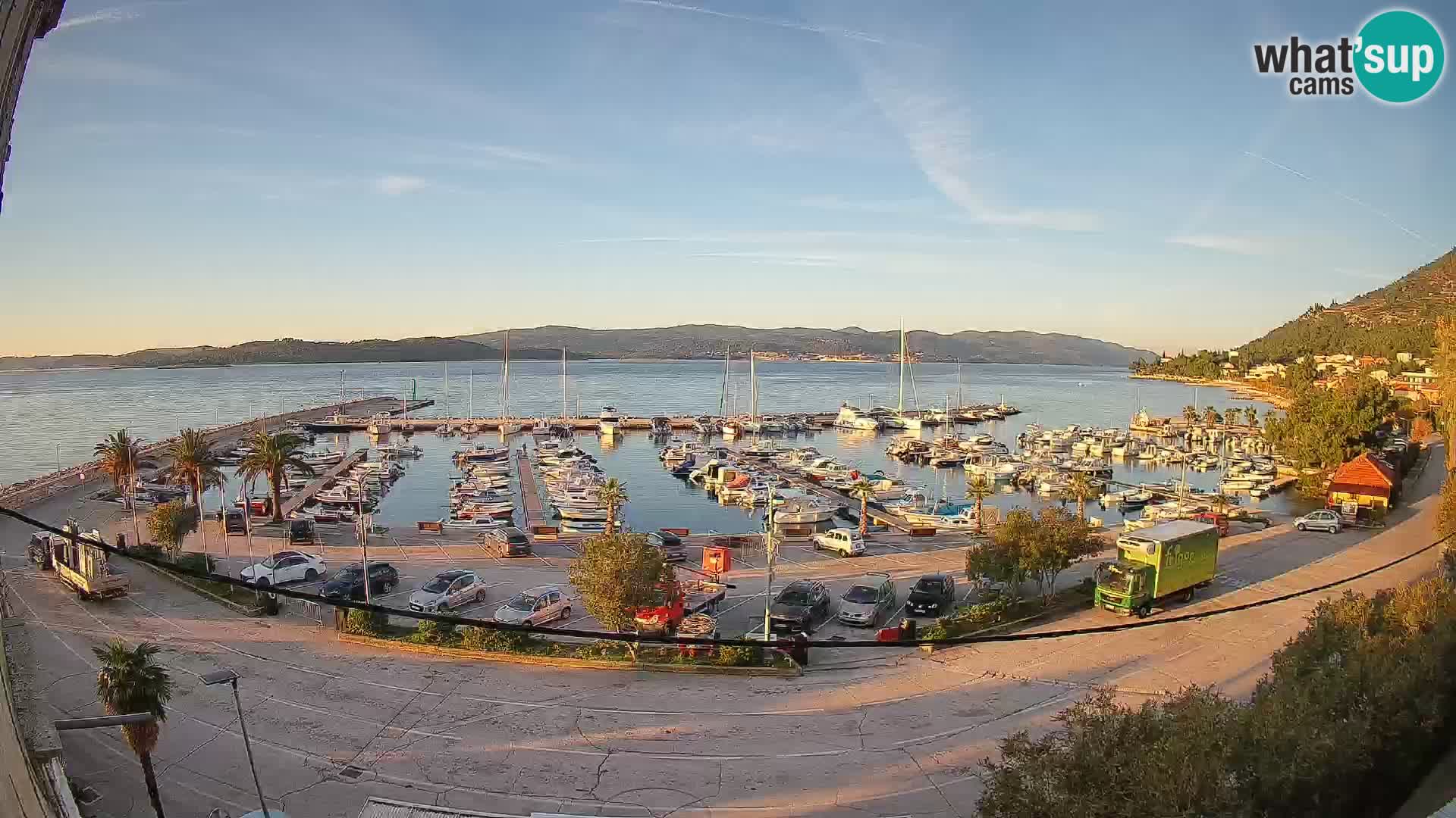Webcam Orebić Riva – Ferry a Korčula en vivo