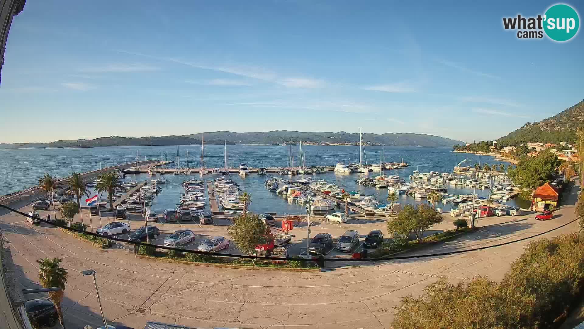 Webcam Orebić Riva – Ferry to Korčula Live