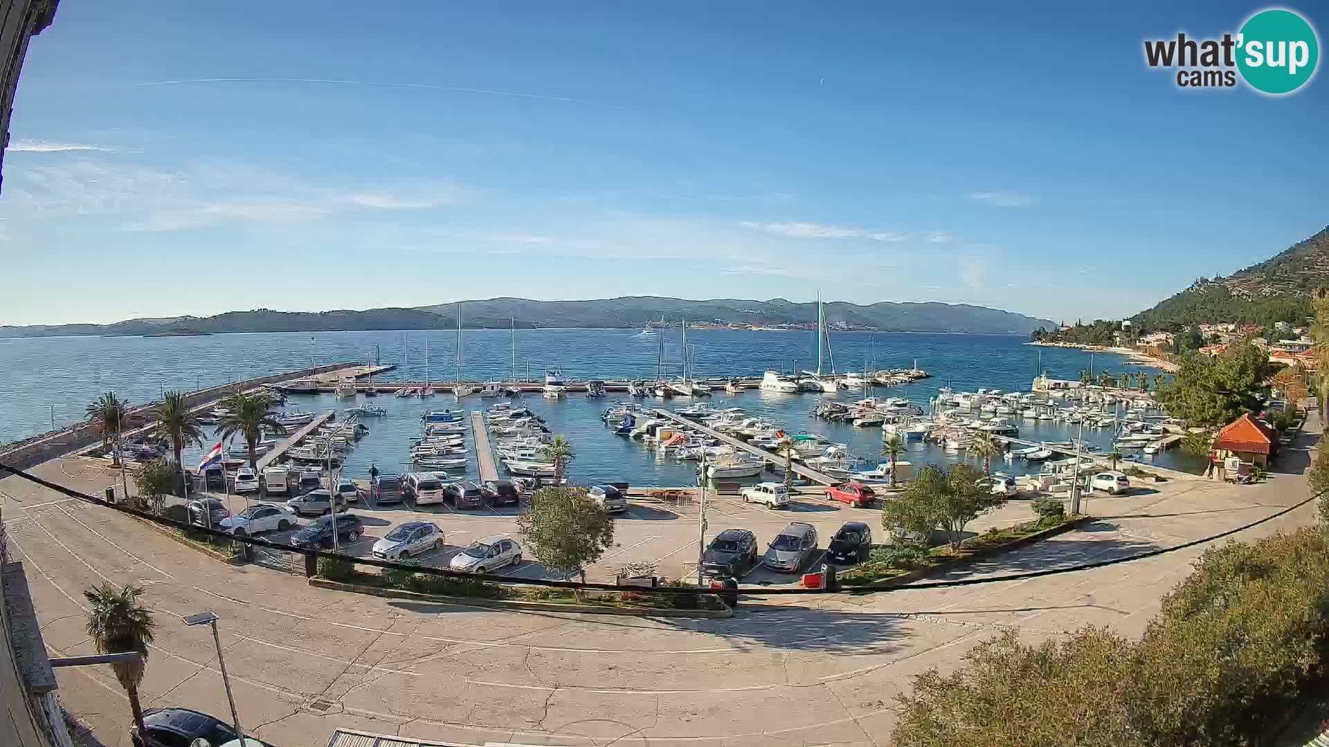 Web kamera Orebić Riva – Trajekt za Korčulu uživo