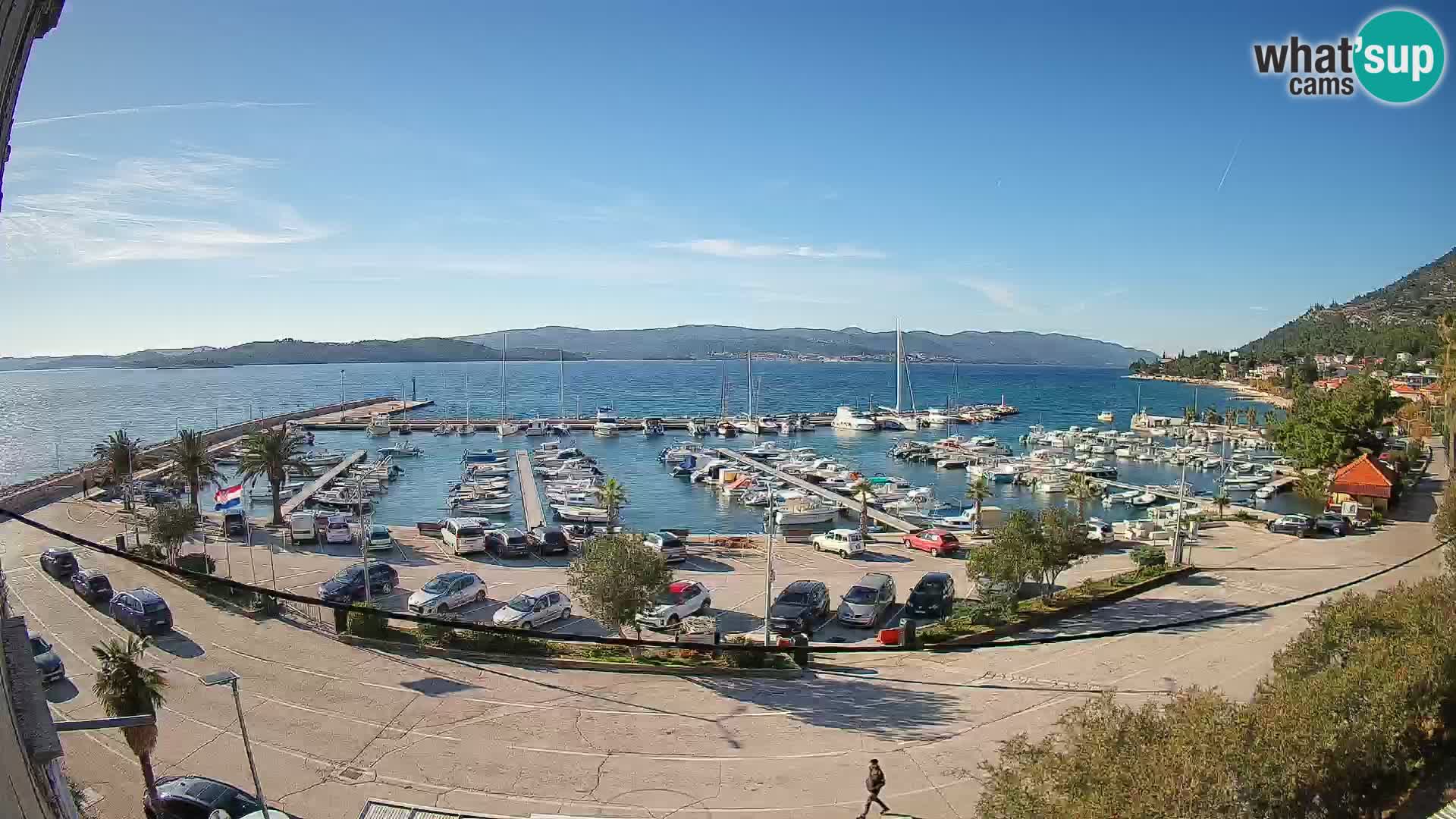 Web kamera Orebić Riva – Trajekt za Korčulu uživo