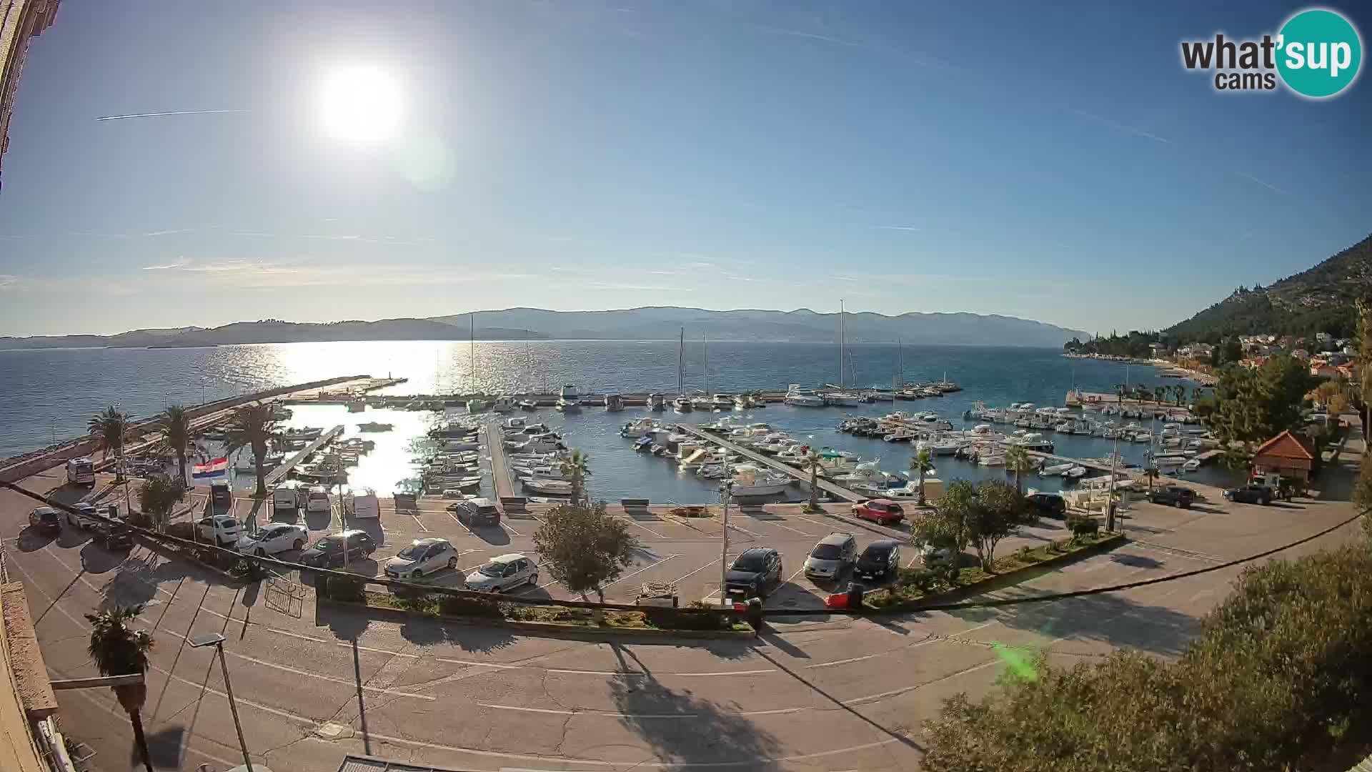 Webcam Orebić Riva – Ferry vers Korčula en direct