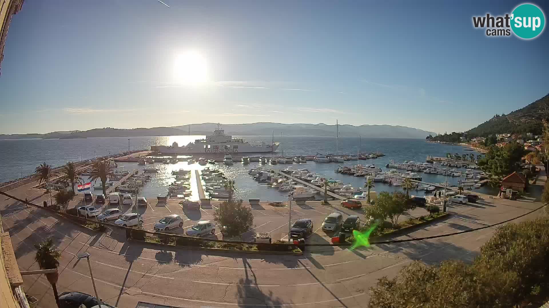 Webcam Orebić Riva – Ferry to Korčula Live