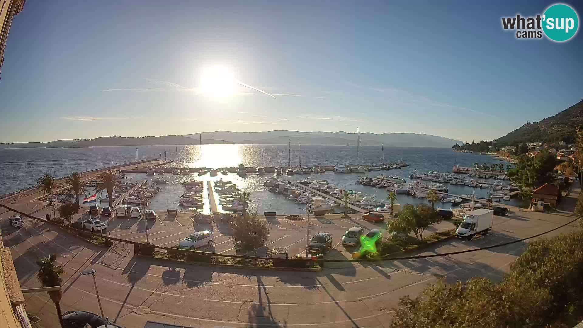 Webcam Orebić Riva – Ferry vers Korčula en direct