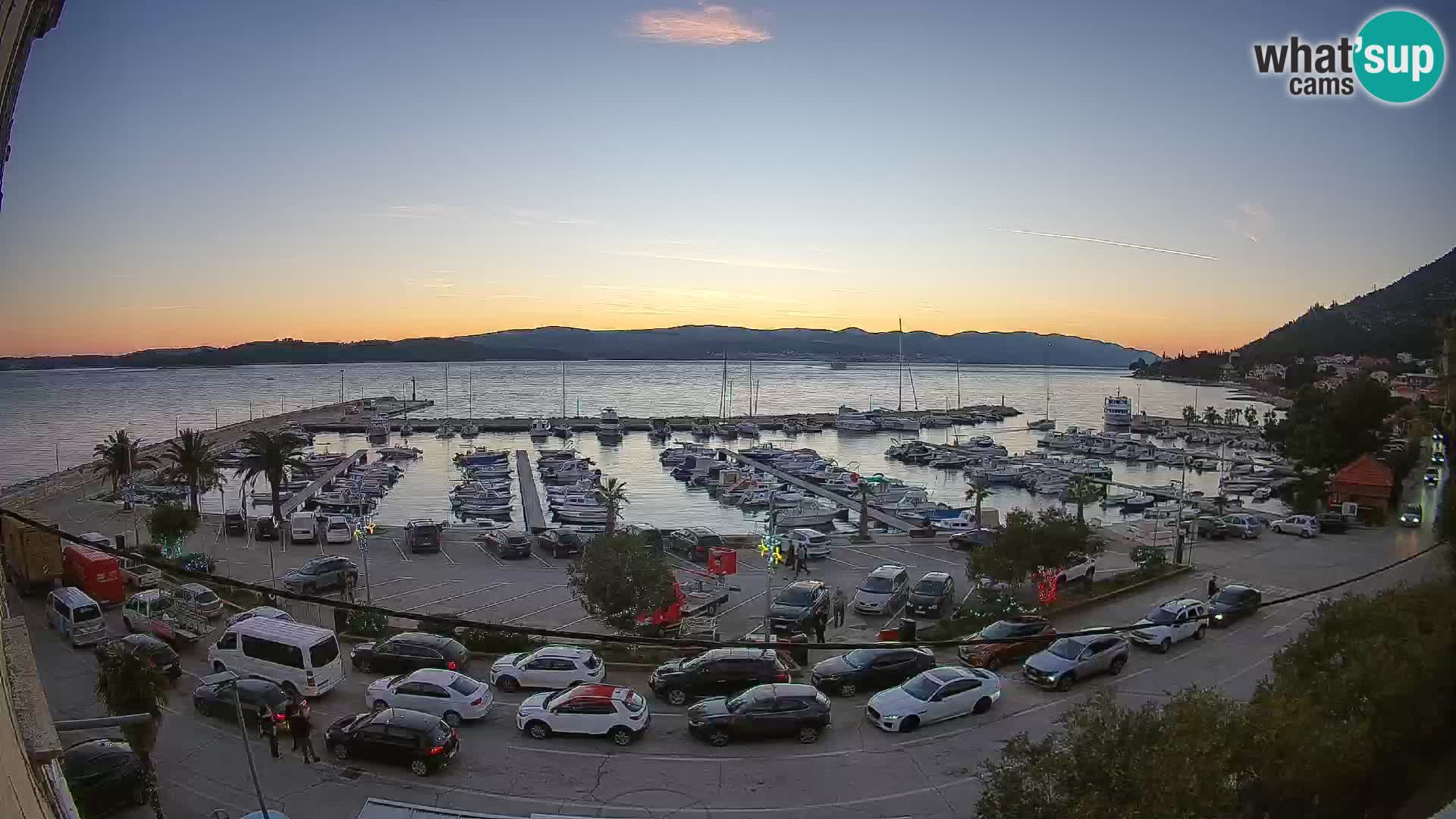 Webcam Orebić Riva – Ferry vers Korčula en direct
