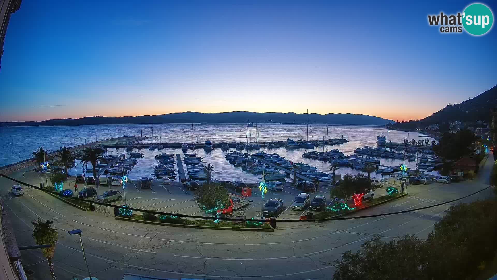 Webcam Orebić Riva – Ferry to Korčula Live