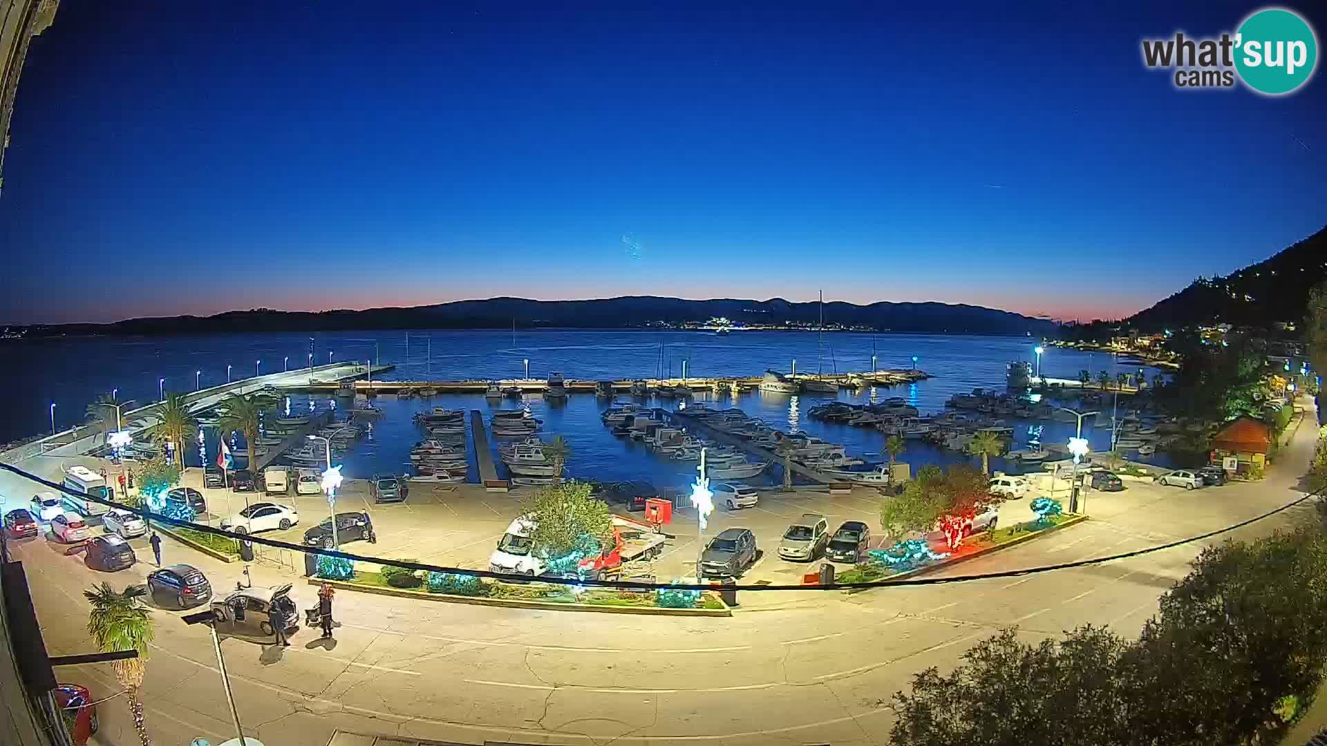 Spletna kamera Orebić Riva – Trajekt za Korčulo v živo