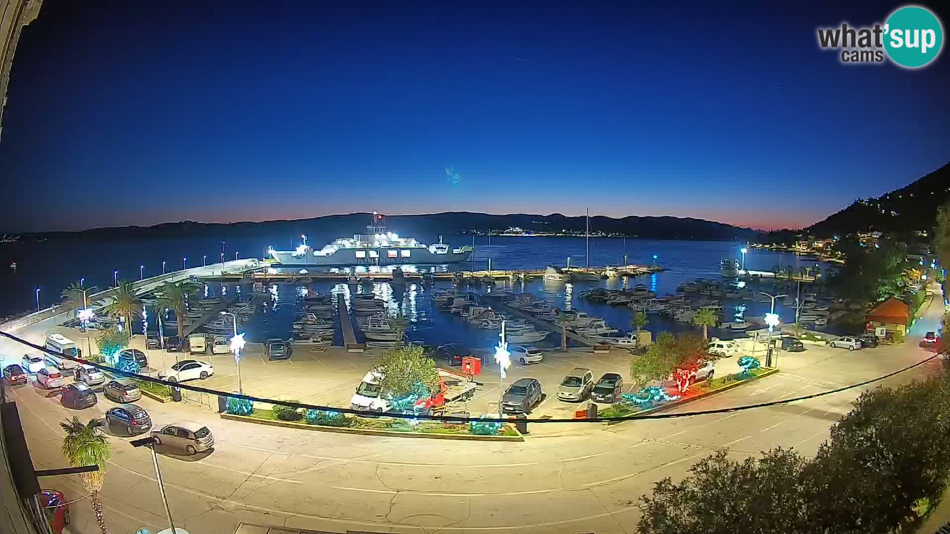 Webcam Orebić Riva – Ferry to Korčula Live