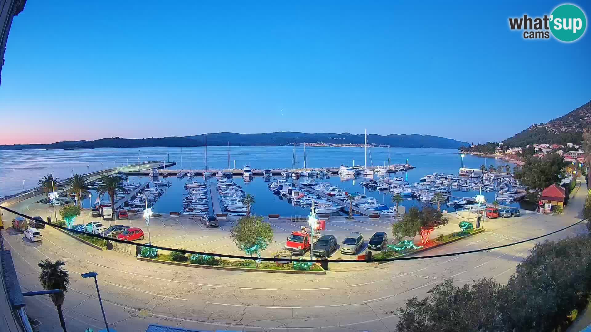Webcam Orebić Riva – Ferry to Korčula Live
