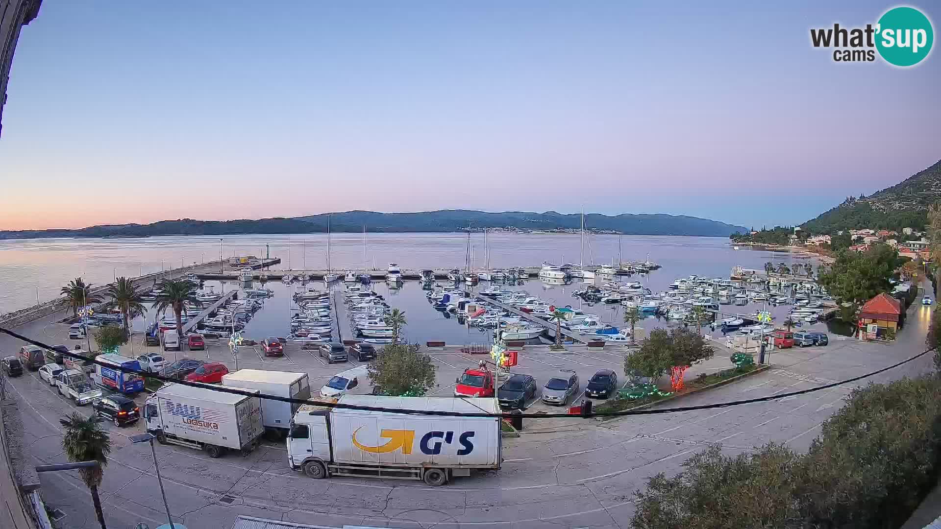 Webcam Orebić Riva – Ferry vers Korčula en direct