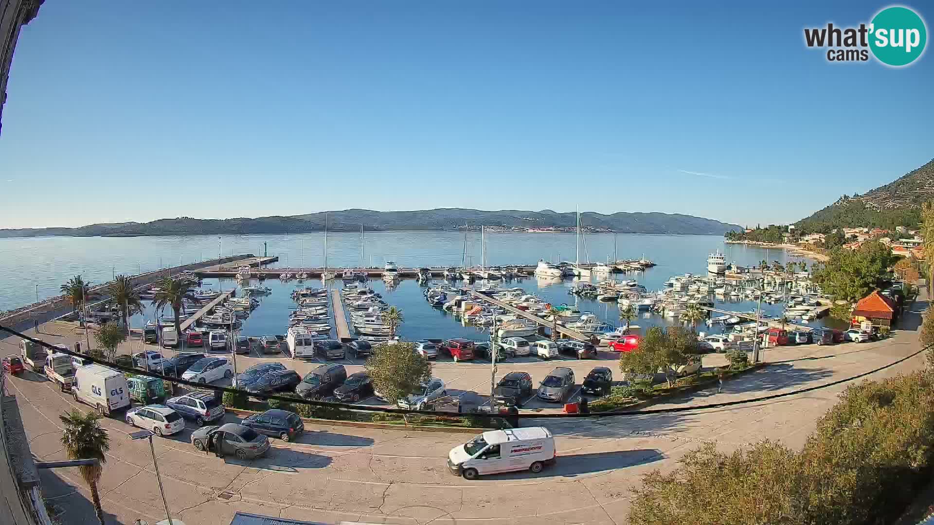 Webcam Orebić Riva – Ferry a Korčula en vivo