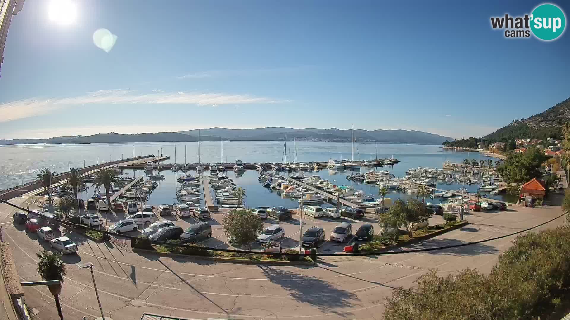 Webcam Orebić Riva – Ferry vers Korčula en direct