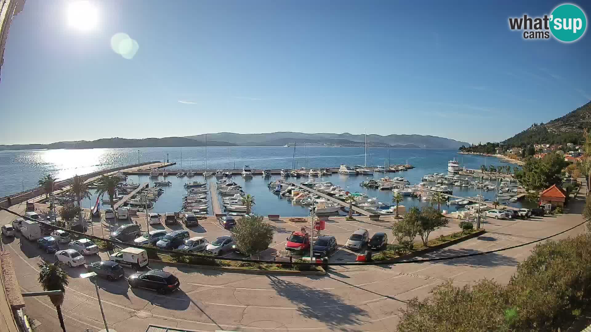 Webcam Orebić Riva – Ferry vers Korčula en direct