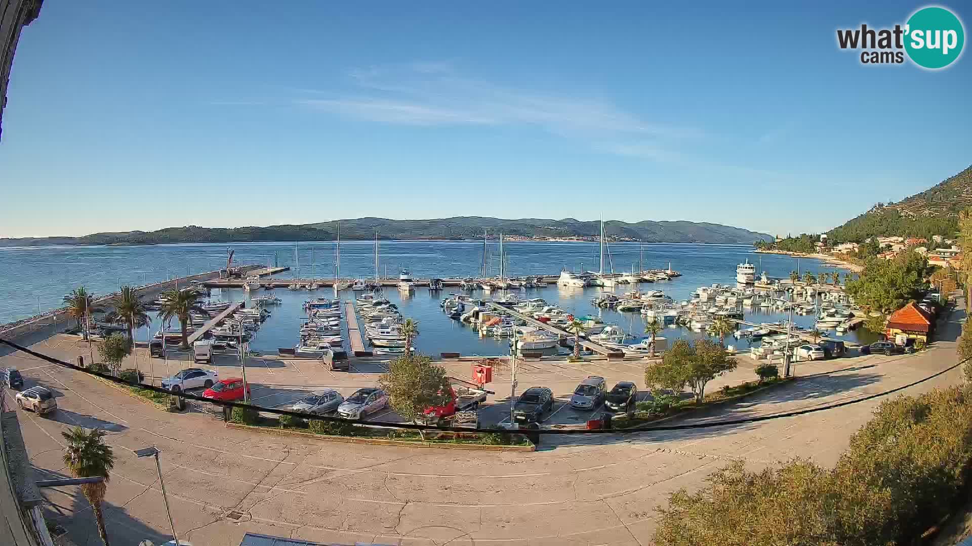 Webcam Orebić Riva – Ferry to Korčula Live