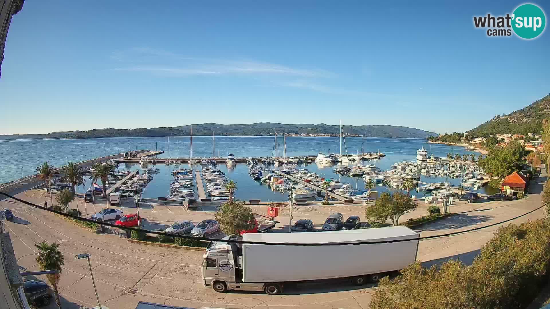 Webcam Orebić Riva – Ferry vers Korčula en direct