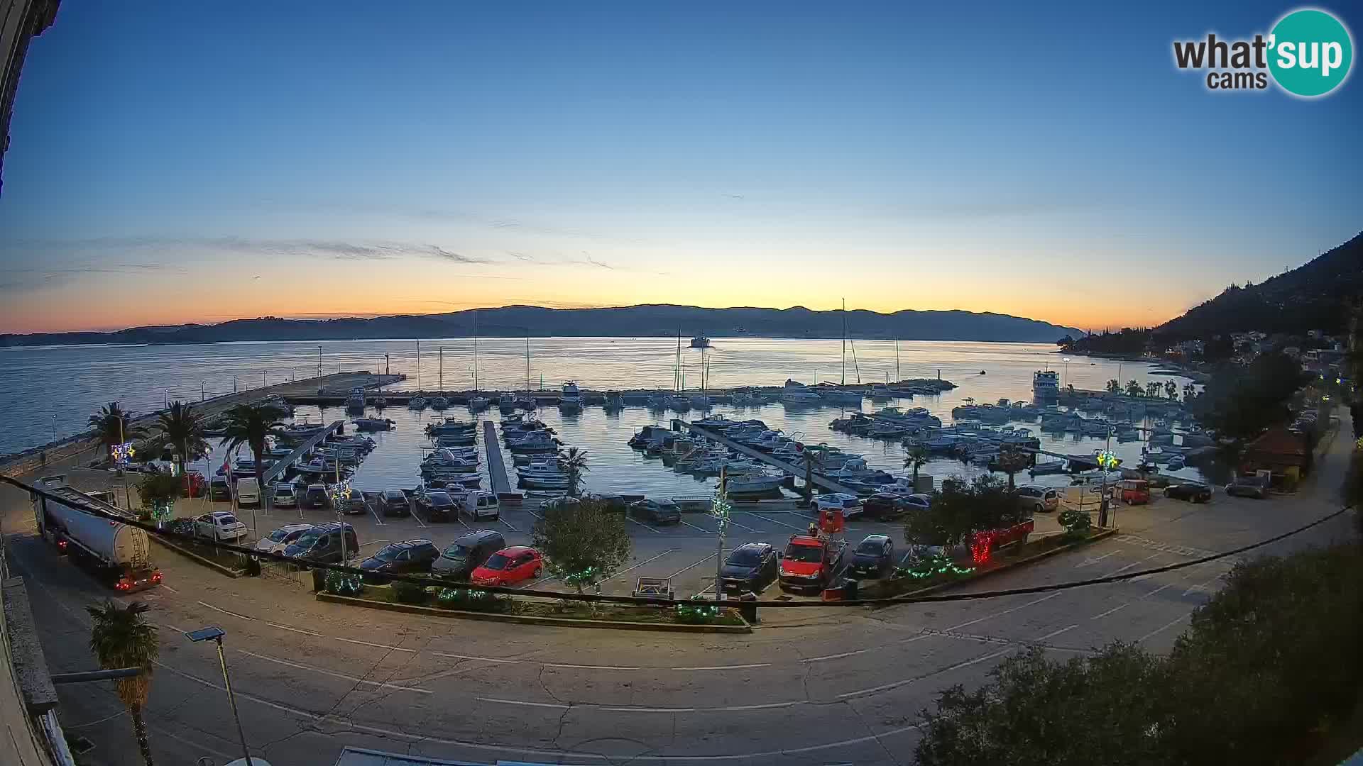 Webcam Orebić Riva – Ferry to Korčula Live