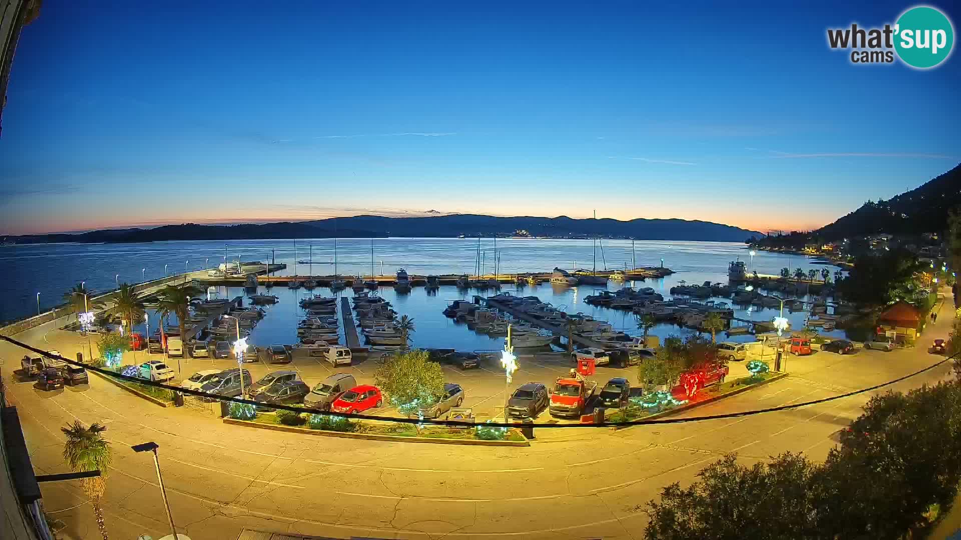 Webcam Orebić Riva – Ferry a Korčula en vivo