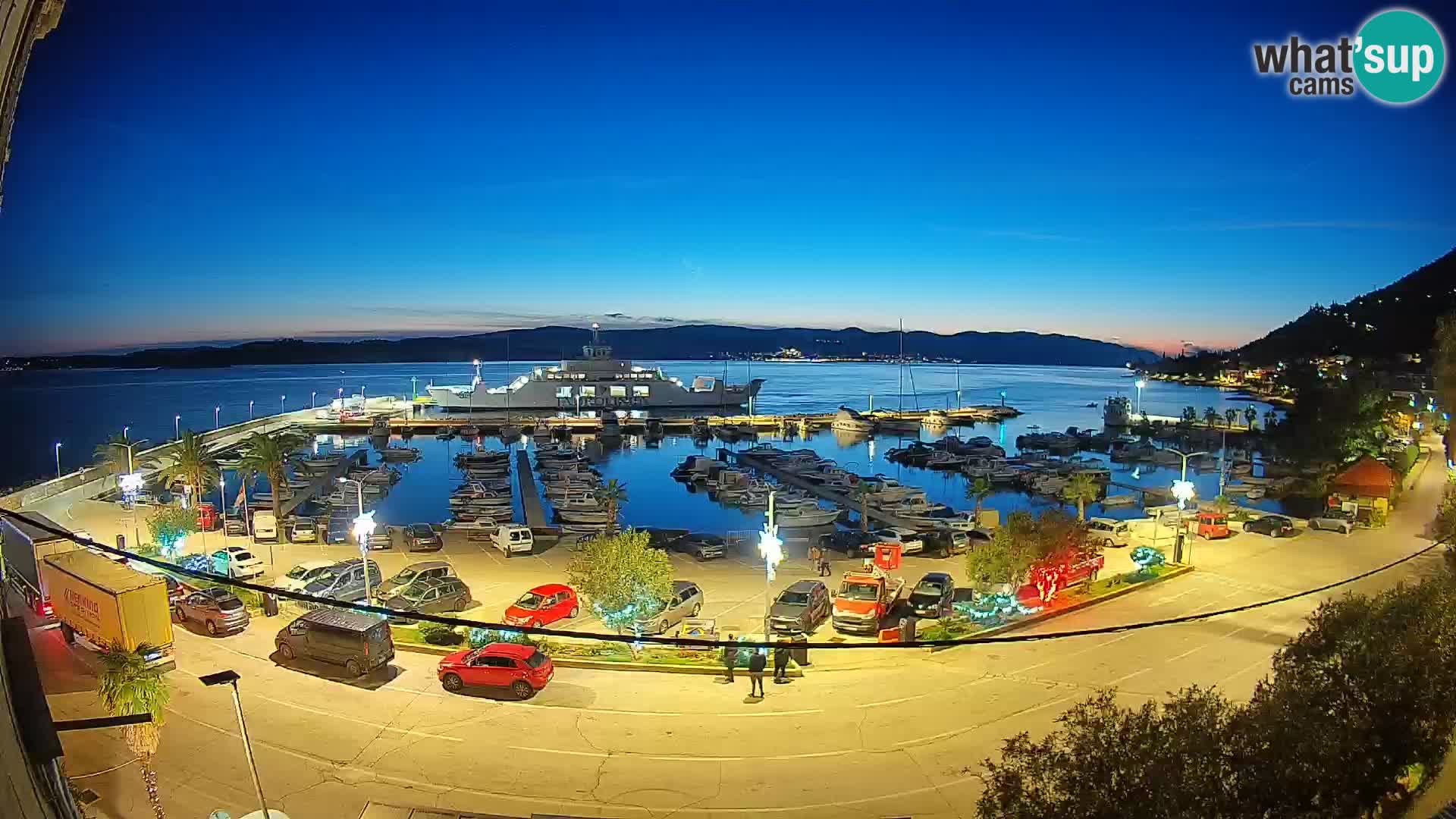Webcam Orebić Riva – Ferry to Korčula Live