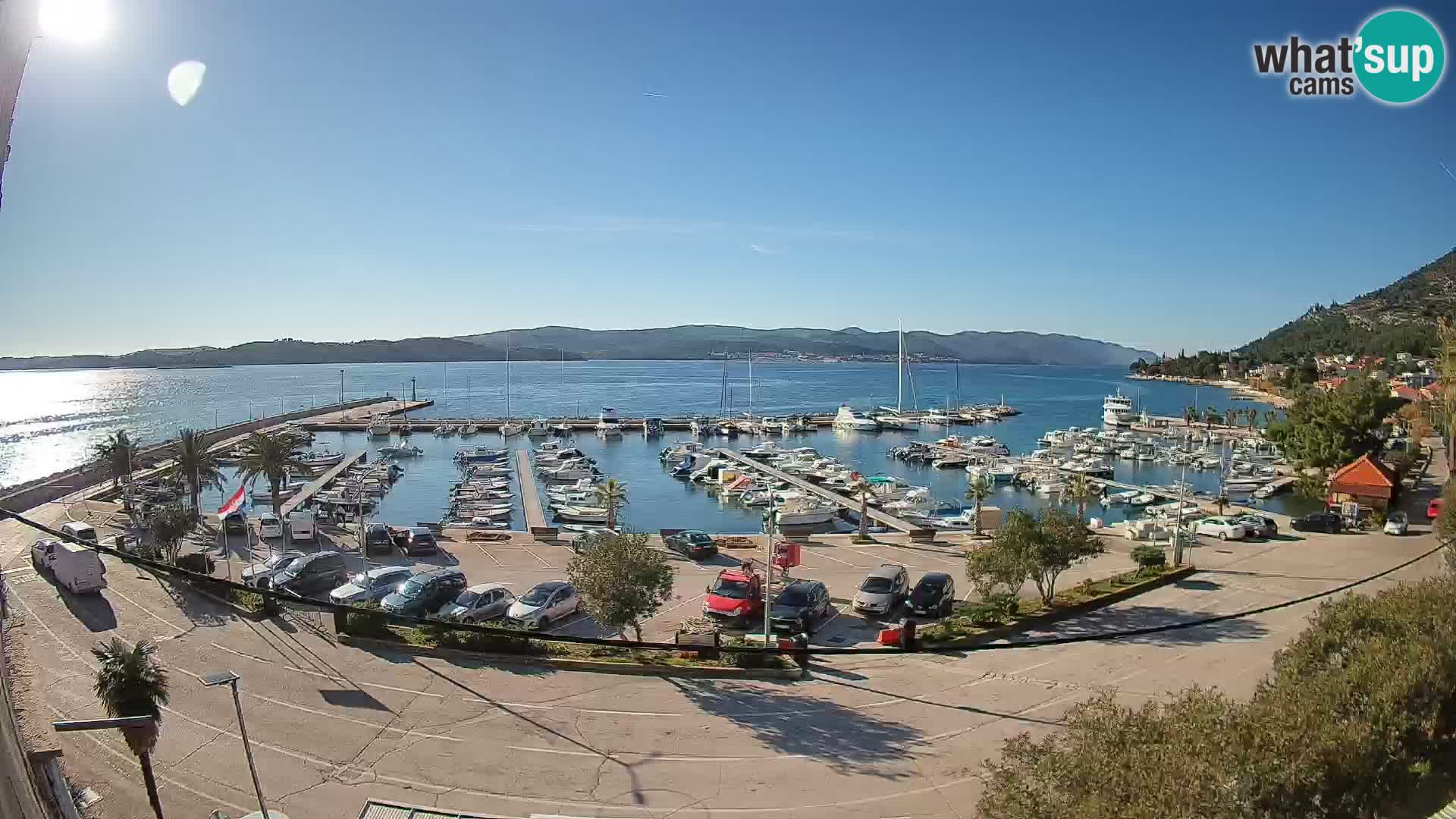 Webcam Orebić Riva – Ferry to Korčula Live