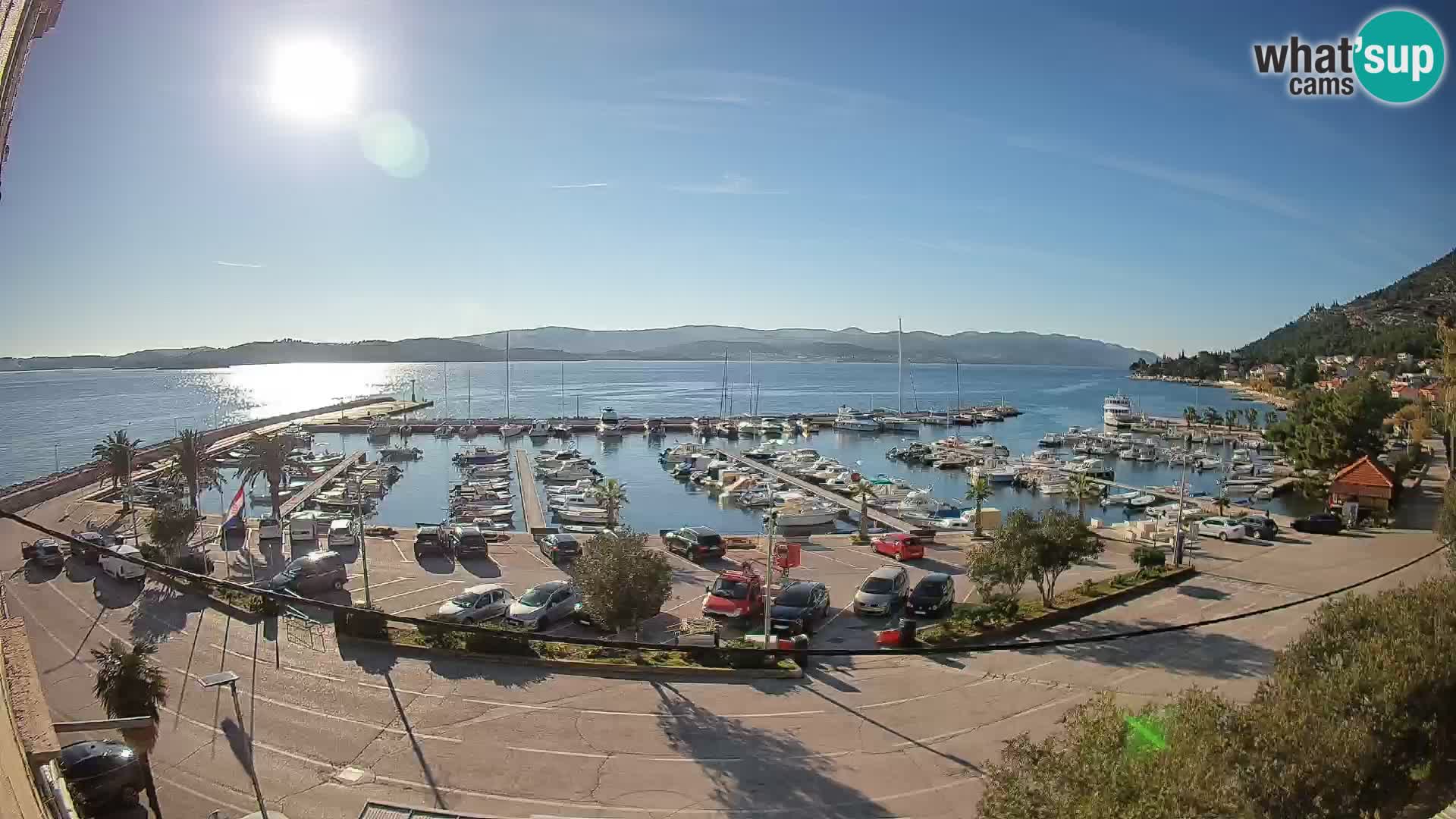 Web kamera Orebić Riva – Trajekt za Korčulu uživo