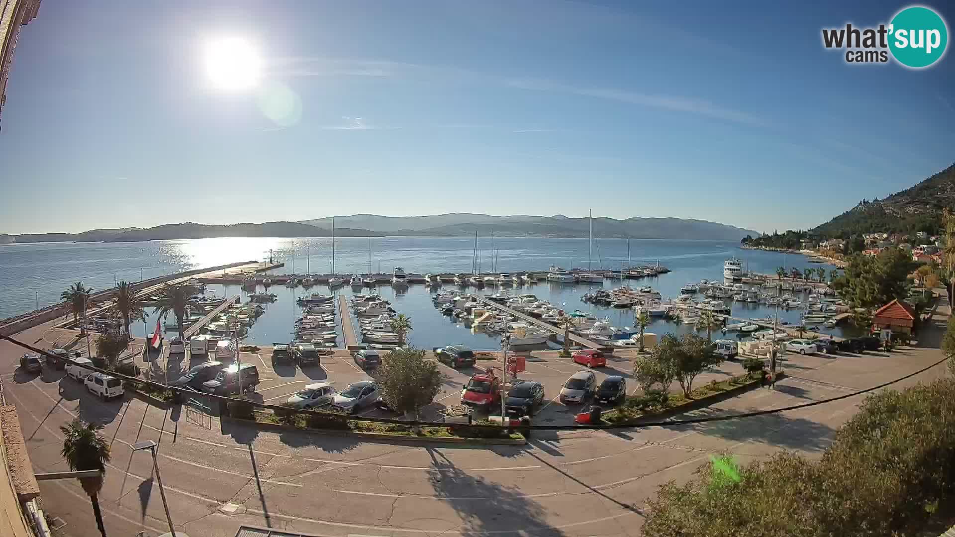 Webcam Orebić Riva – Ferry to Korčula Live