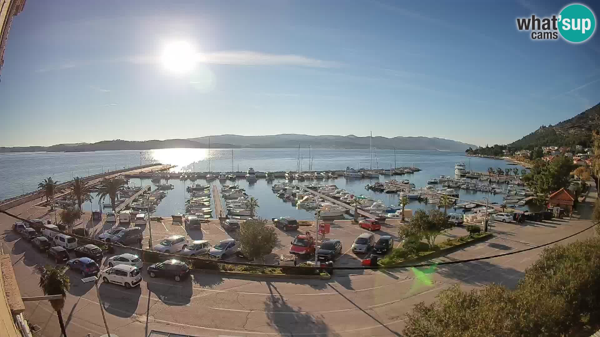 Web kamera Orebić Riva – Trajekt za Korčulu uživo