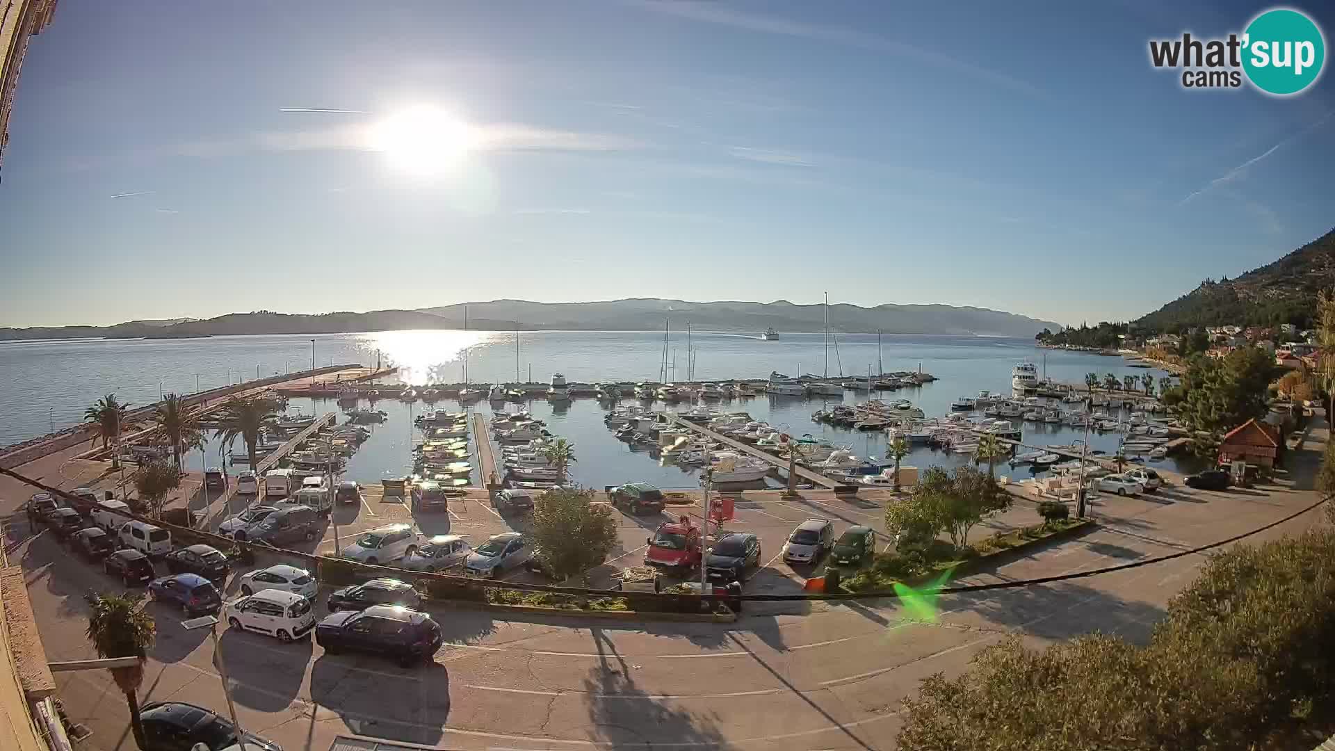 Webcam Orebić Riva – Ferry vers Korčula en direct