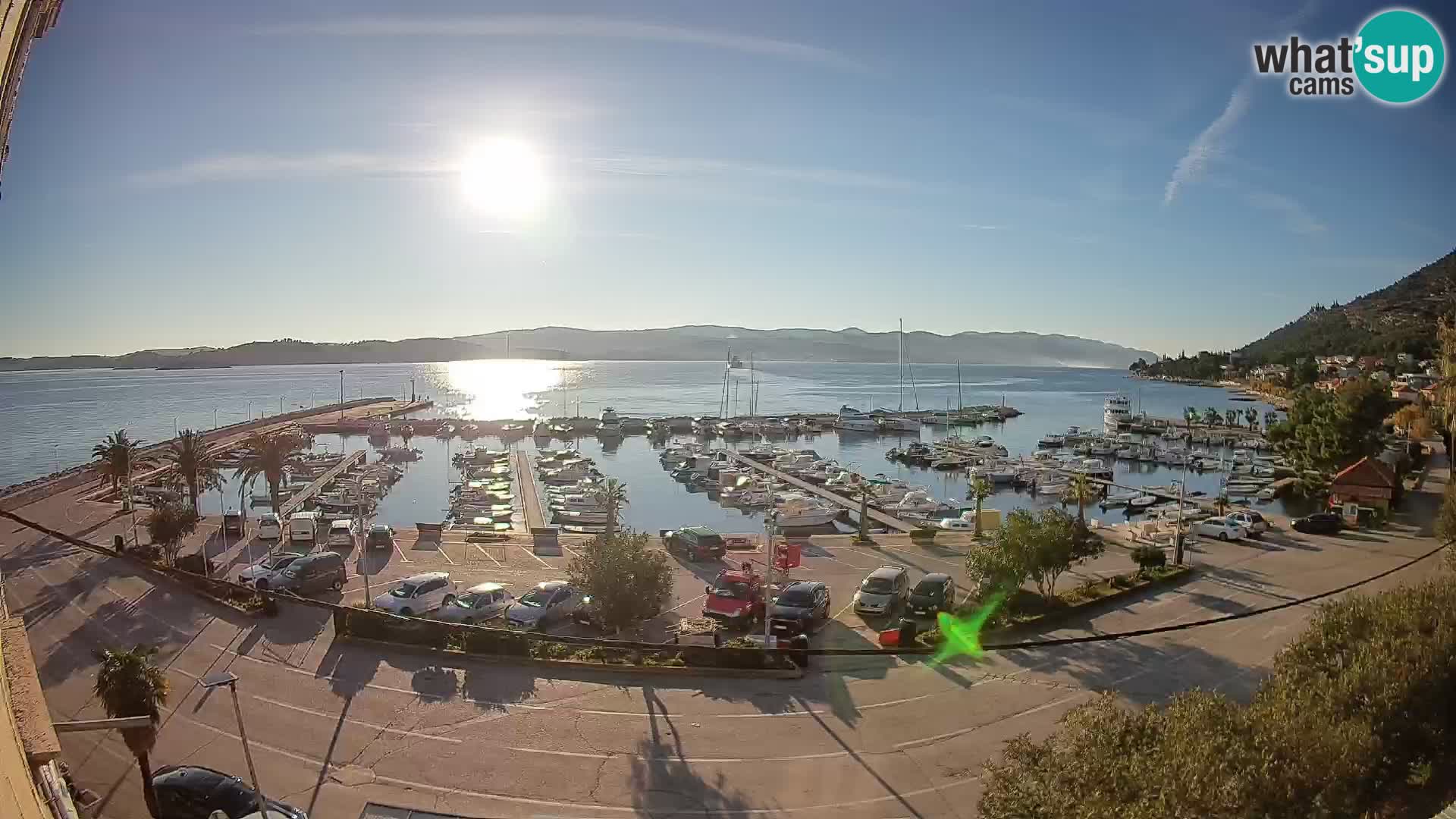 Webcam Orebić Uferpromenade – Fähre nach Korčula Live