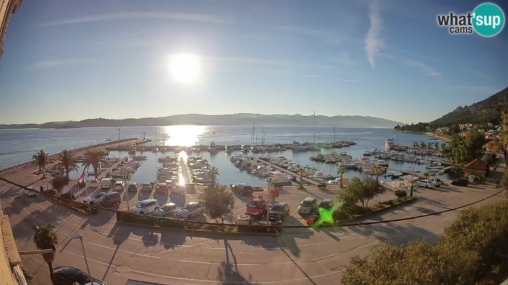 Webcam Orebić Riva – Ferry vers Korčula en direct