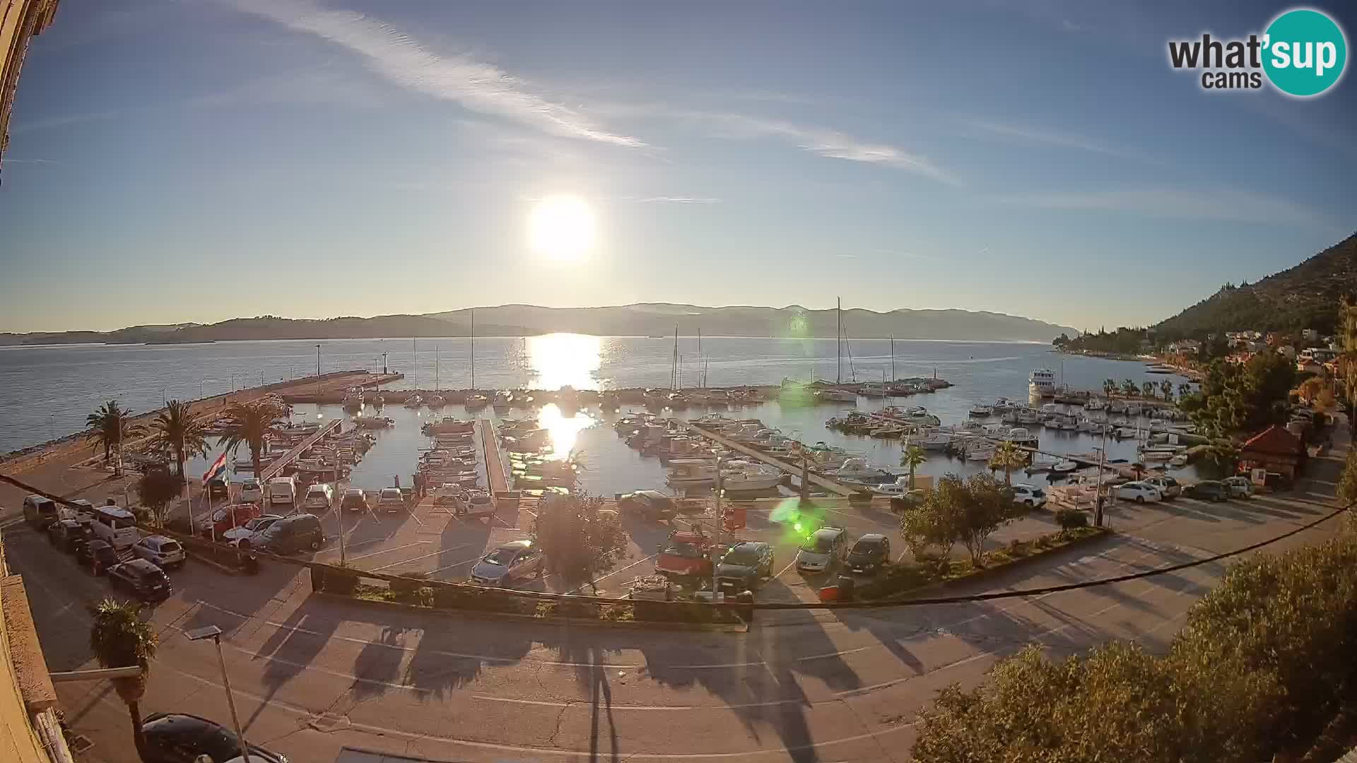 Webcam Orebić Riva – Ferry vers Korčula en direct