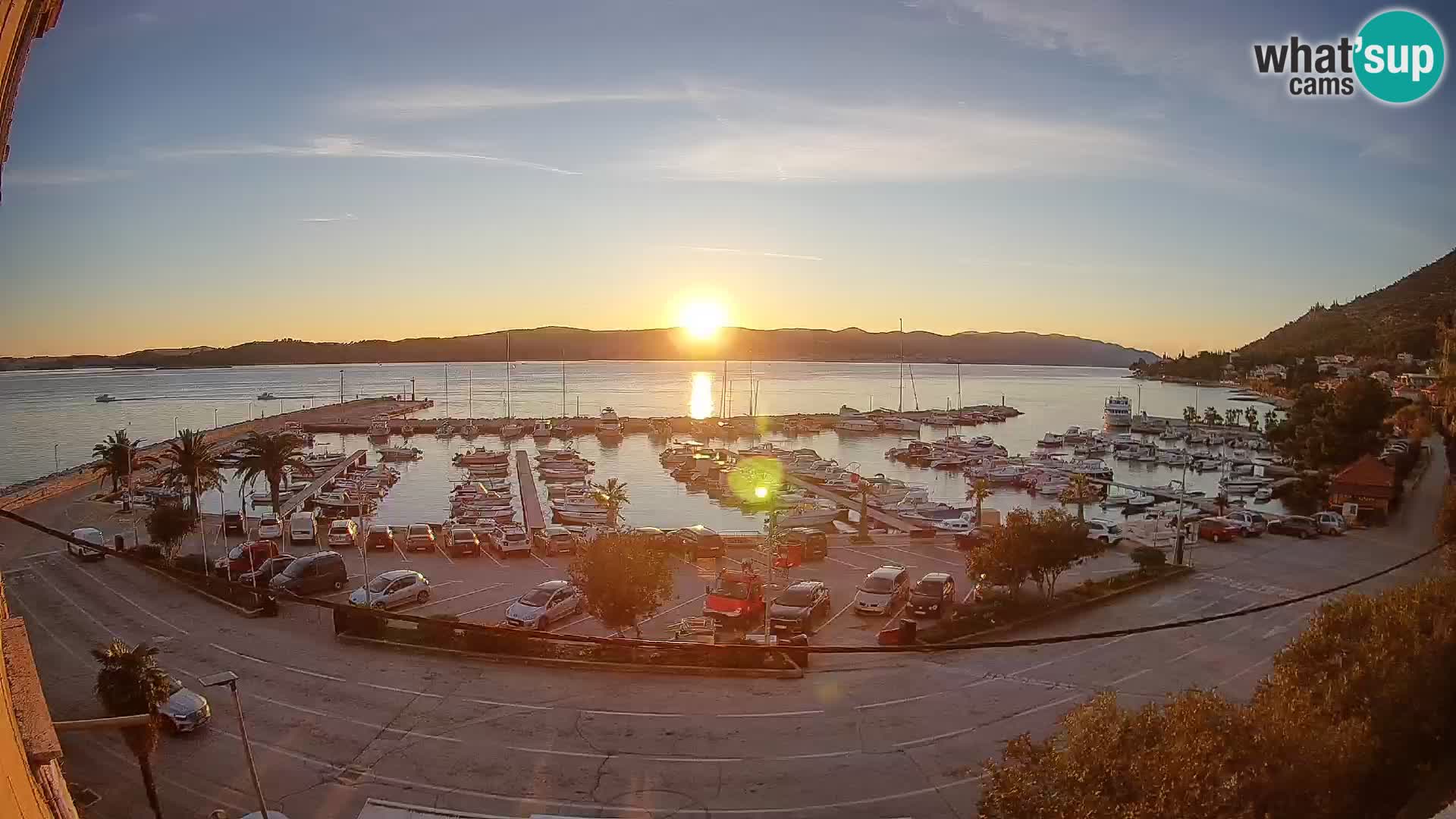 Webcam Orebić Uferpromenade – Fähre nach Korčula Live
