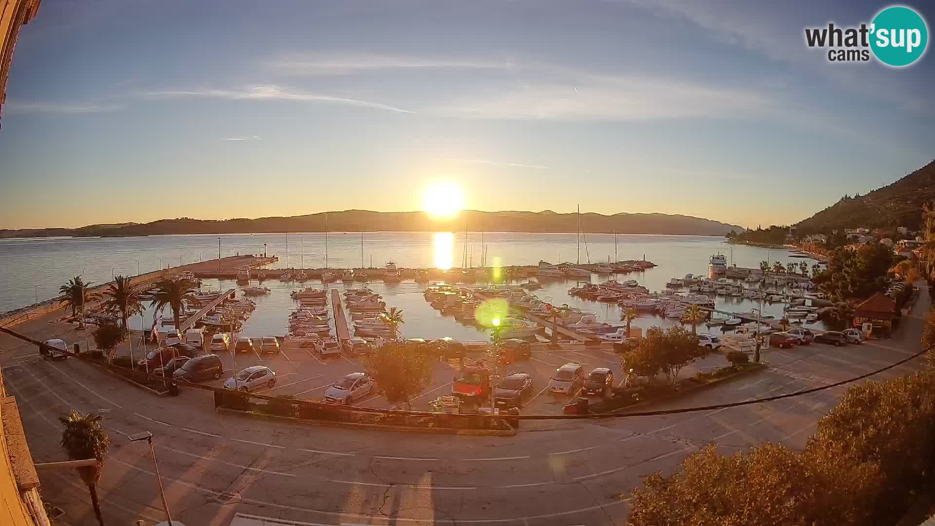 Webcam Orebić Riva – Ferry a Korčula en vivo